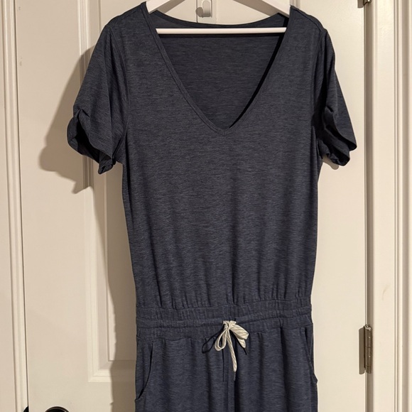 Vuori All Day Jumpsuit Azure Heather M - Picture 7 of 9